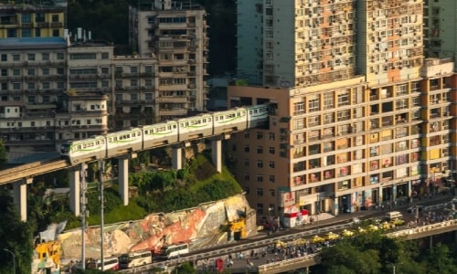 Liziba-Metro-Station-chongqing Liziba-Metro-Station-chongqing