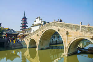 One Day Suzhou Water Town Tour to Qiandeng